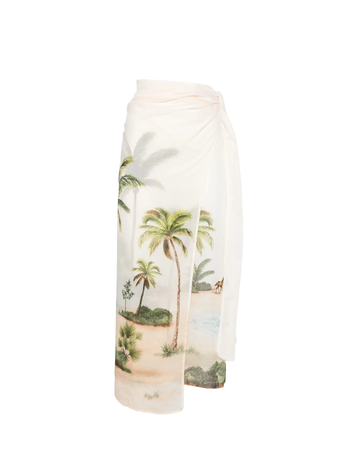 Lavanda tropical-print sarong