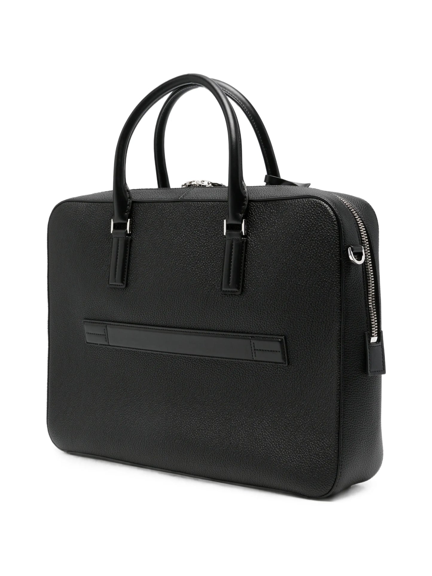 Elliot grained-leather briefcase