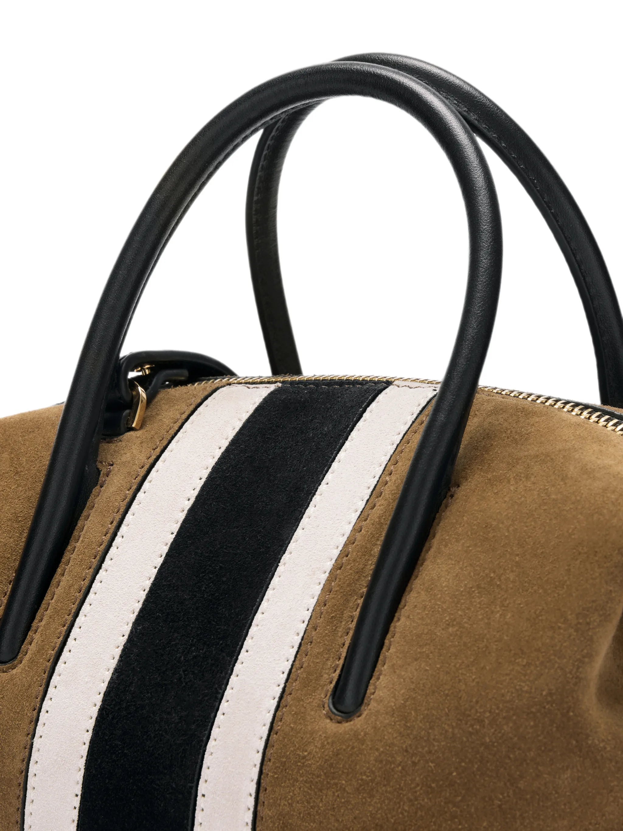 small Stockholm intarsia-suede tote bag