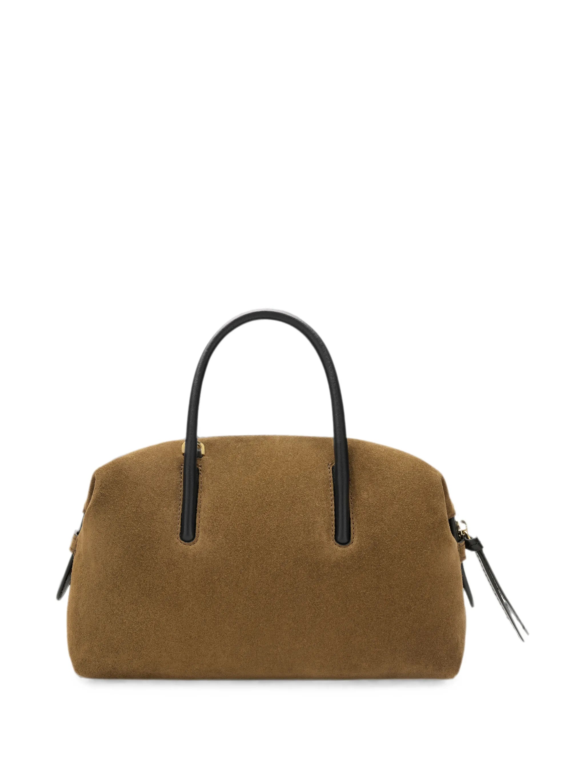 small Stockholm intarsia-suede tote bag