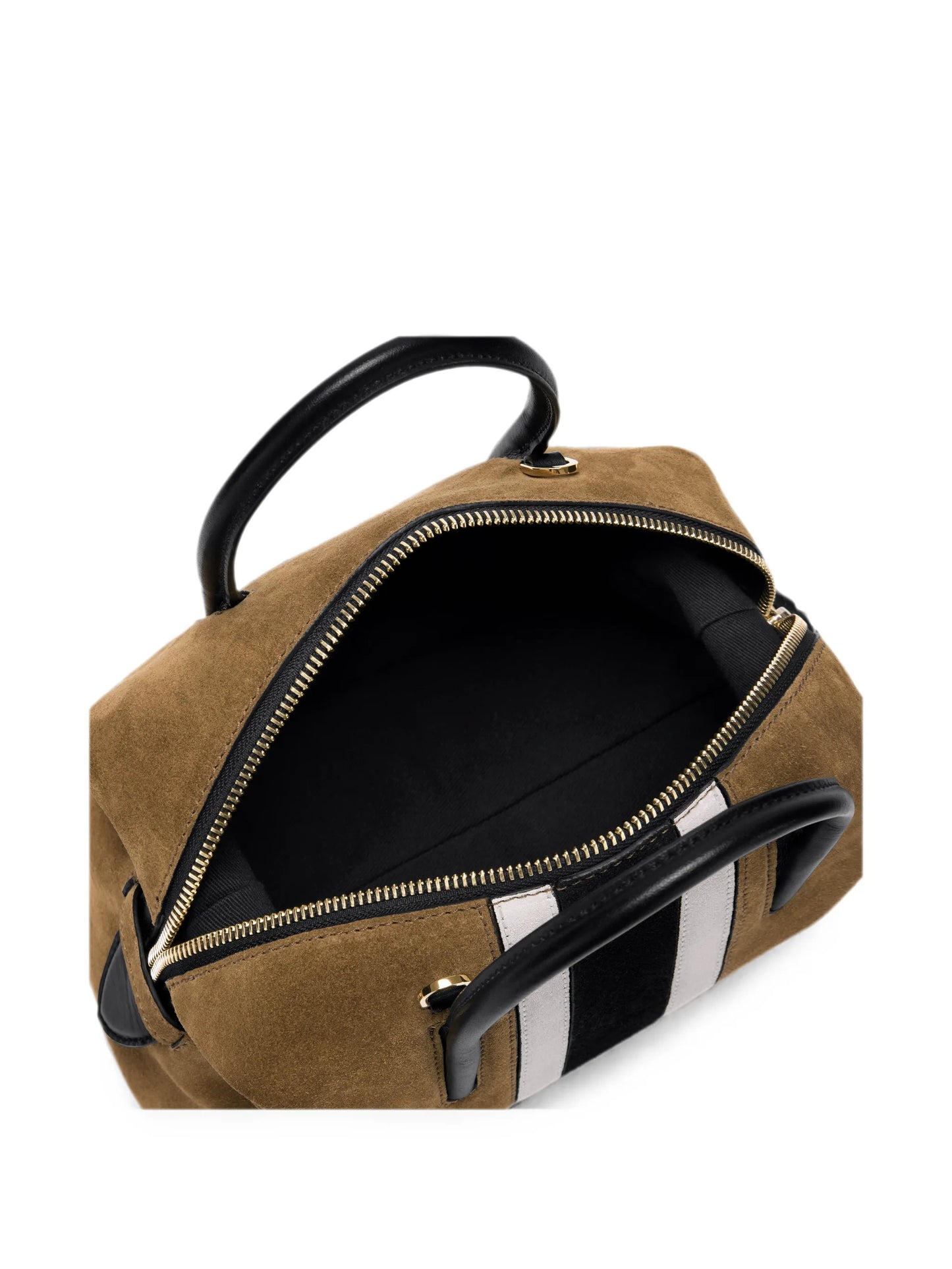small Stockholm intarsia-suede tote bag