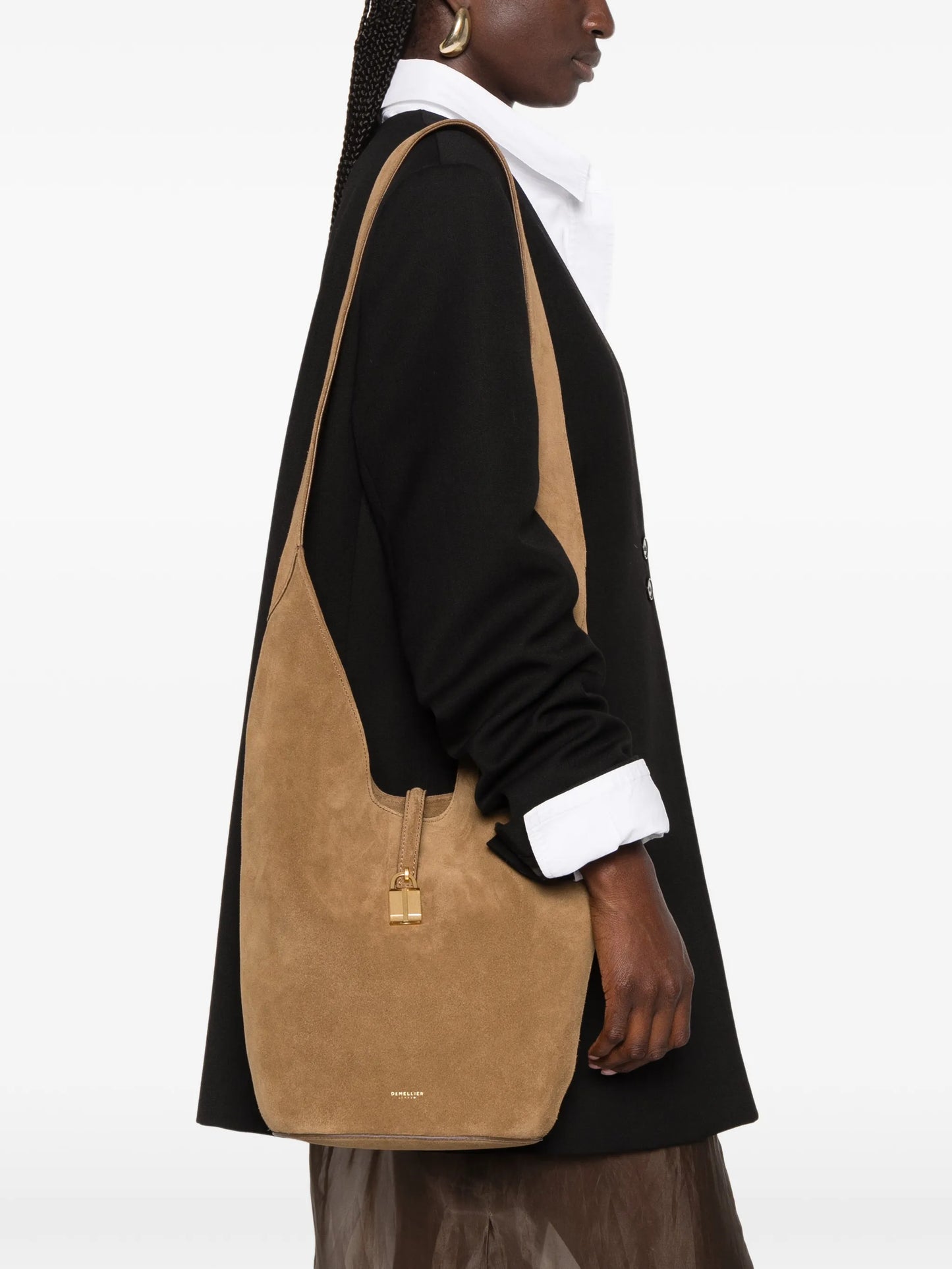 Siena suede shoulder bag