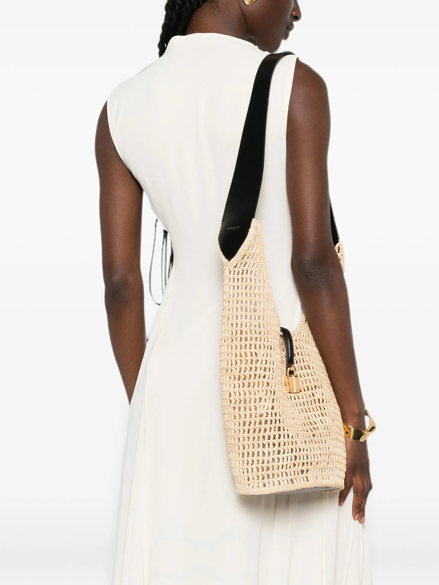Siena raffia shoulder bag