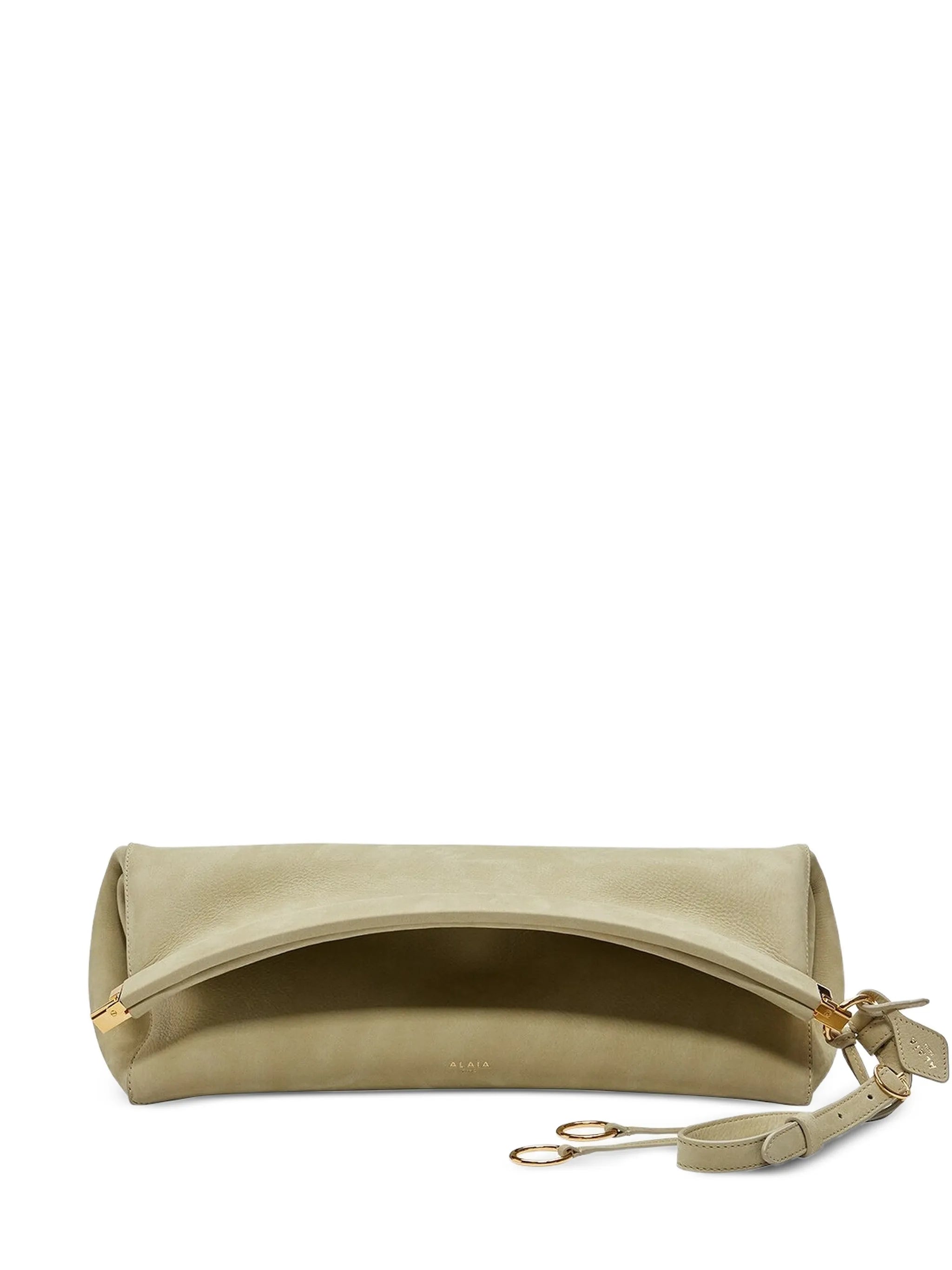 Le Click nubuck clutch bag