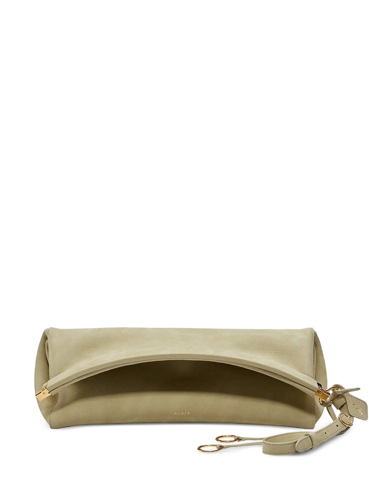 Le Click nubuck clutch bag
