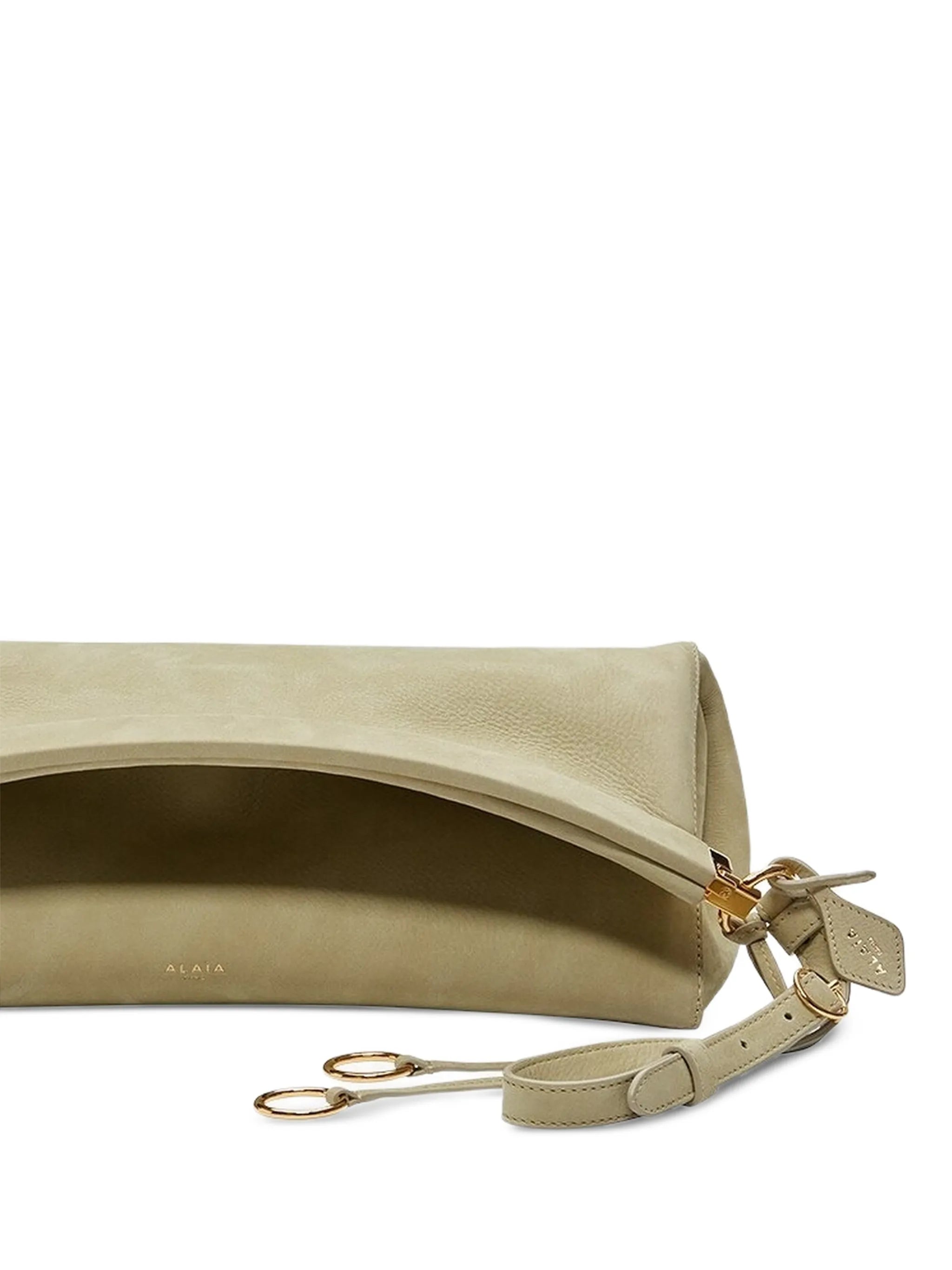 Le Click nubuck clutch bag