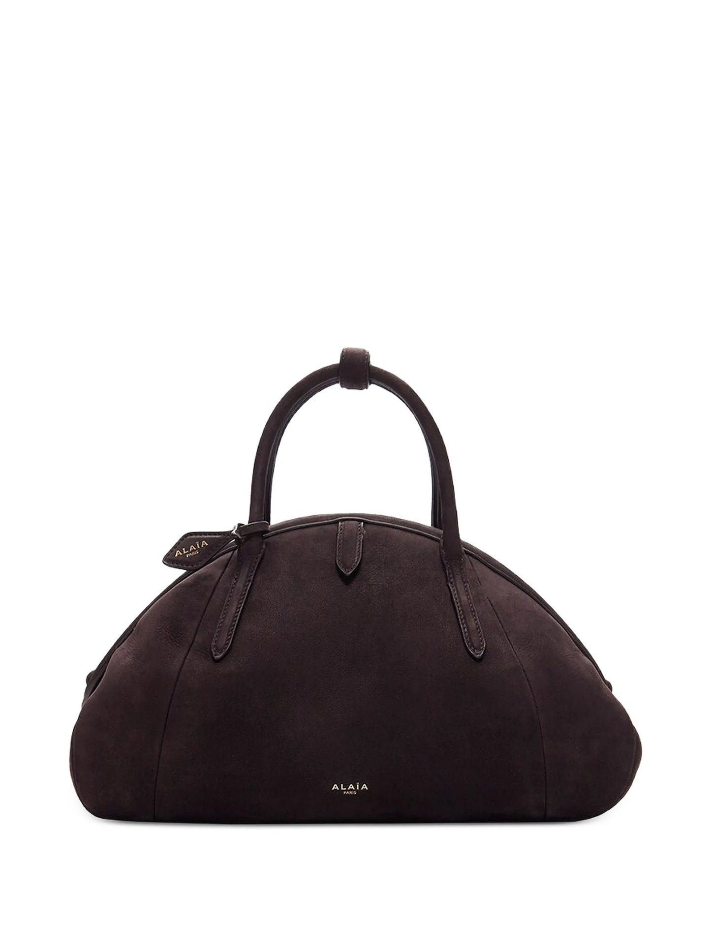 small sculptural leather clutch bag
