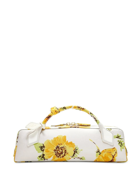 Le Teckel flower-print clutch bag