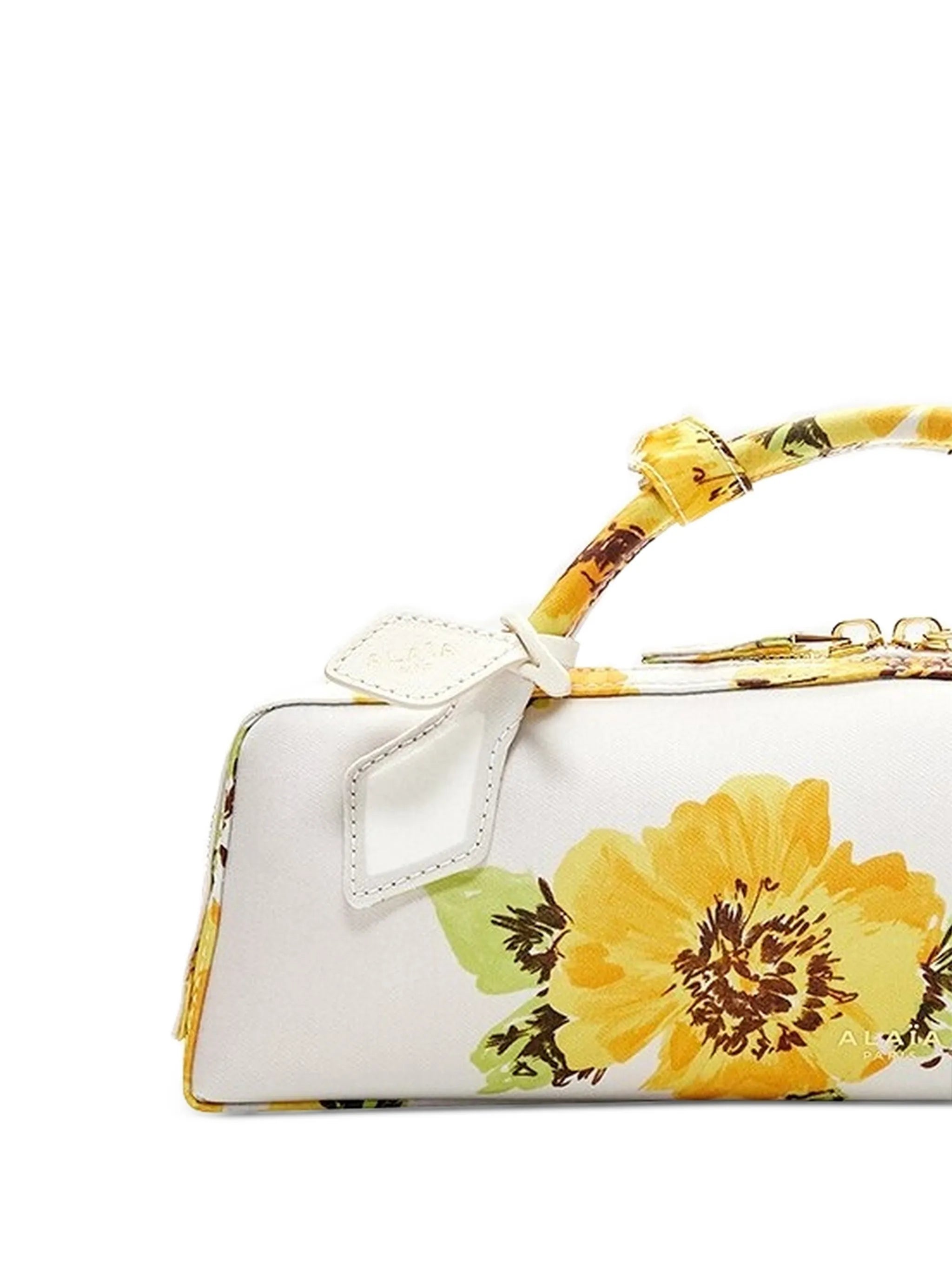 Le Teckel flower-print clutch bag