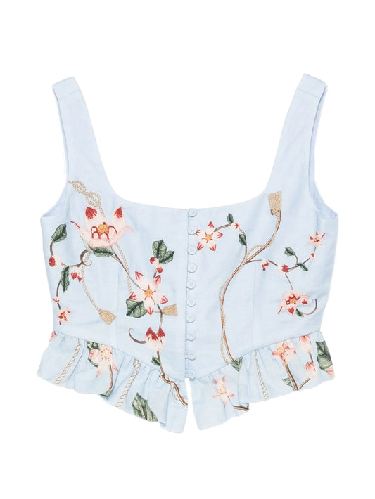 Eslabon Navegante cropped top