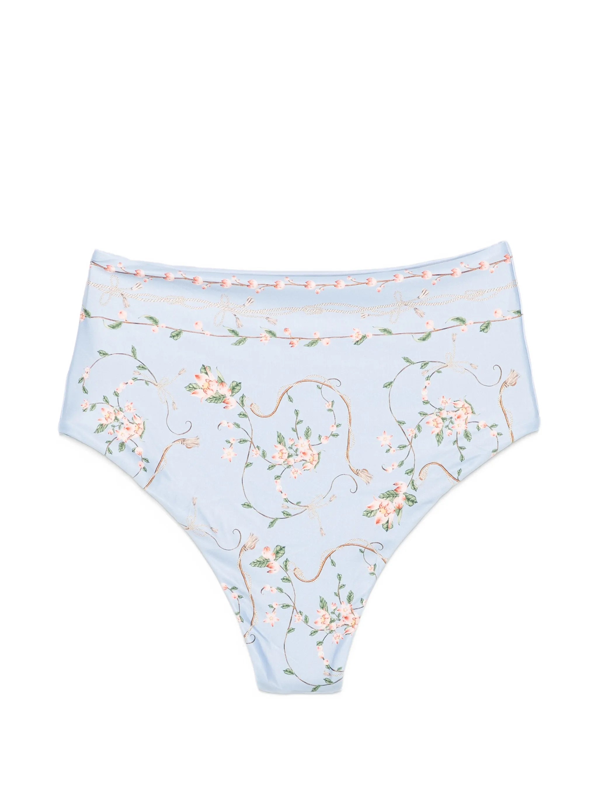 Magenta Navegante floral-print bikini bottoms
