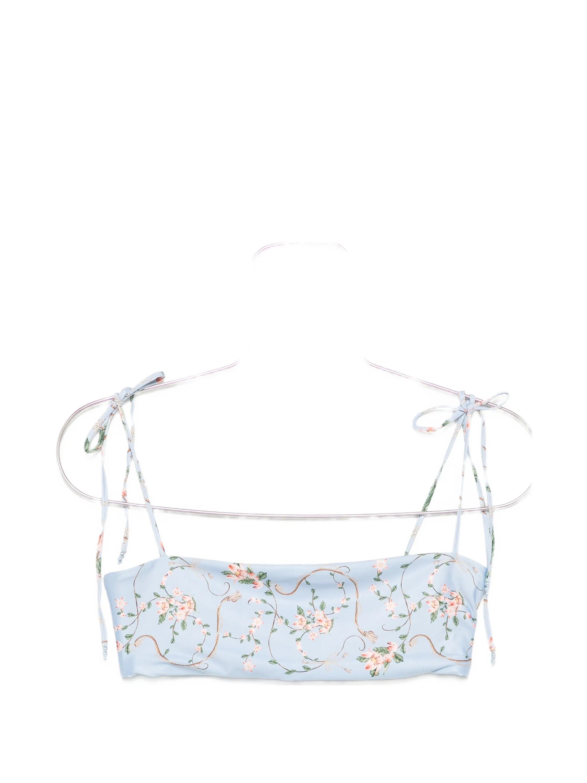 Primavera Navegante floral-print bikini top