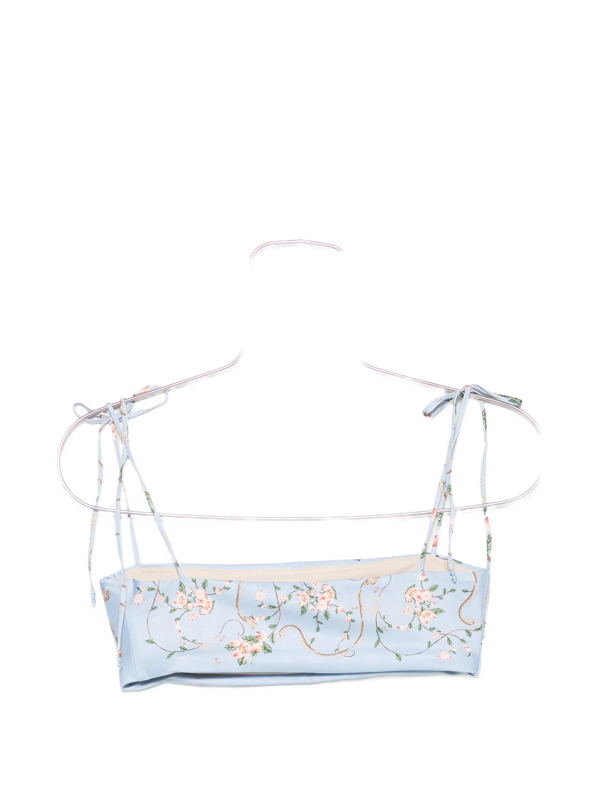 Primavera Navegante floral-print bikini top