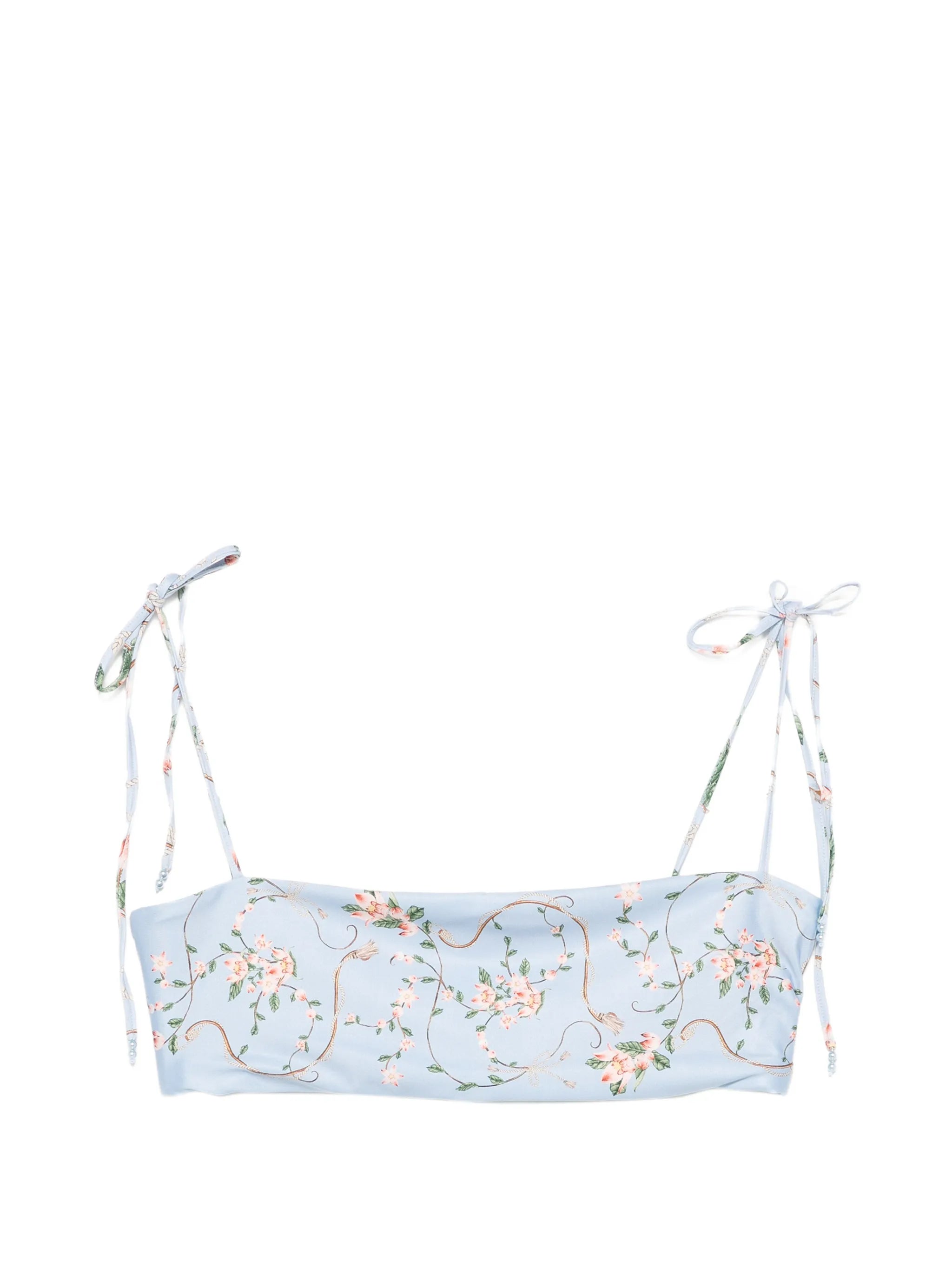 Primavera Navegante floral-print bikini top