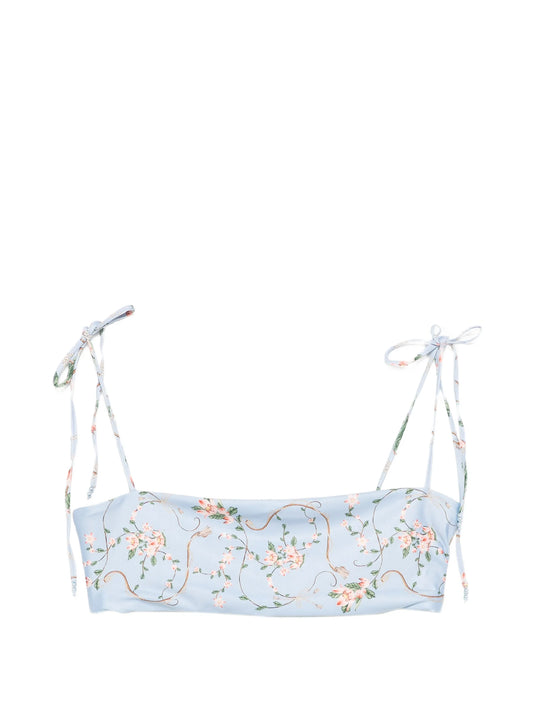 Primavera Navegante floral-print bikini top