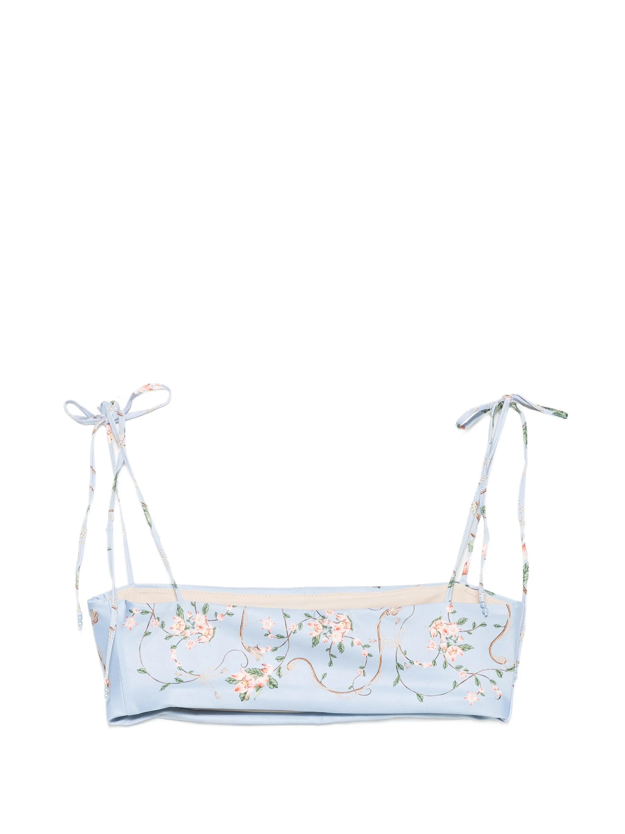 Primavera Navegante floral-print bikini top