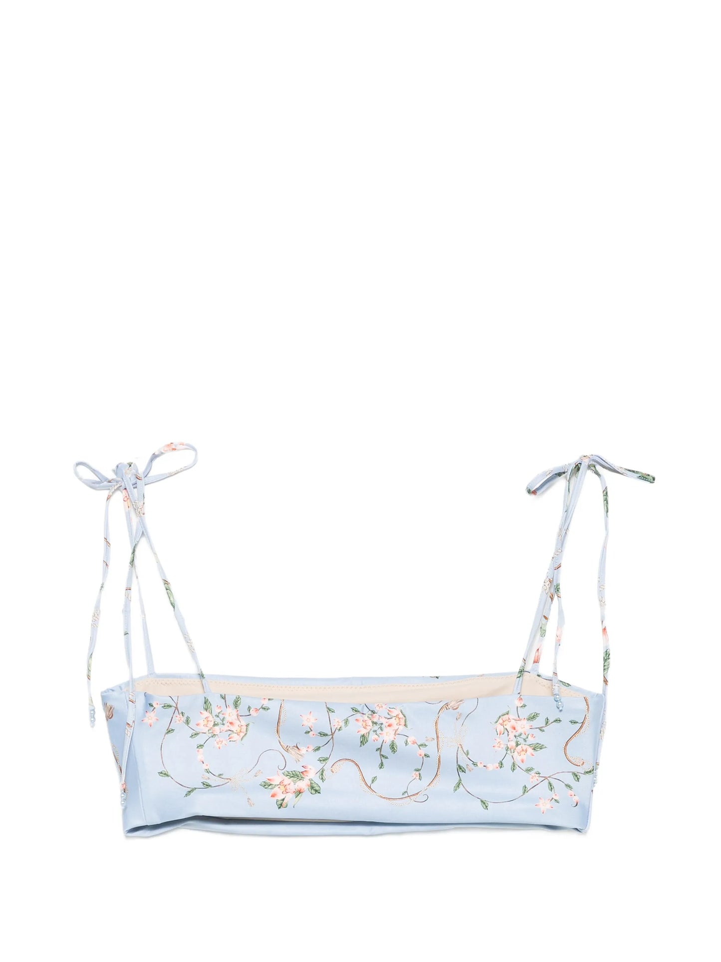 Primavera Navegante floral-print bikini top