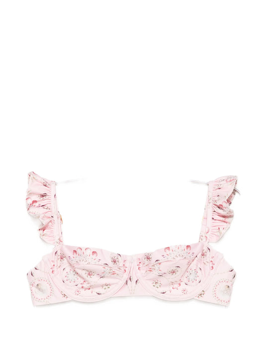 Kiwi Playa ruffled underwired bikini top