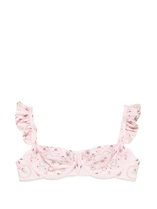Kiwi Playa ruffled underwired bikini top