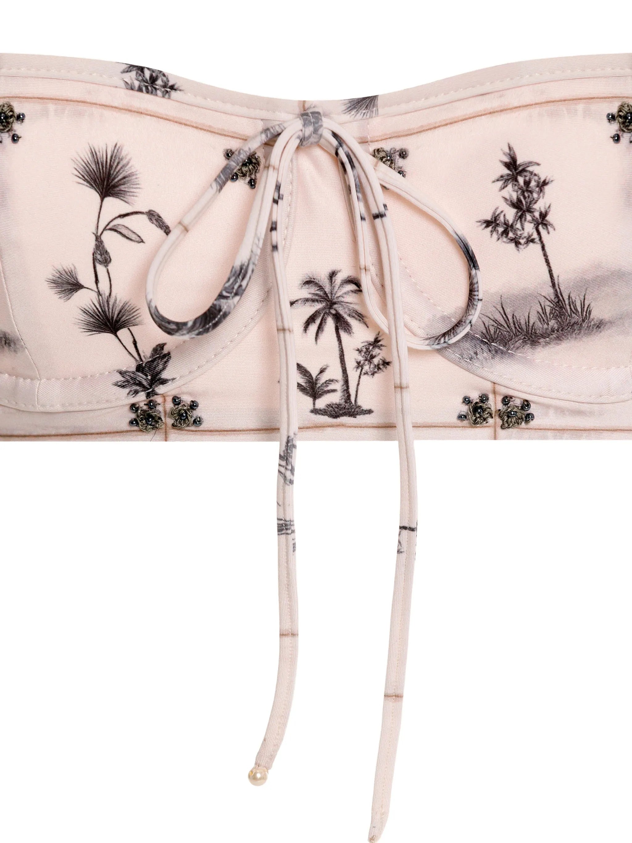 Libertad Arena beaded bikini top