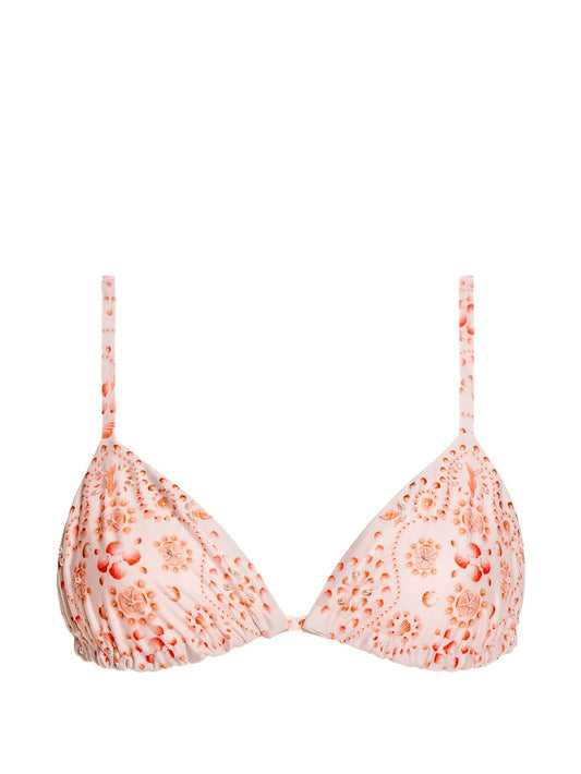 Tulua shell-print bikini top
