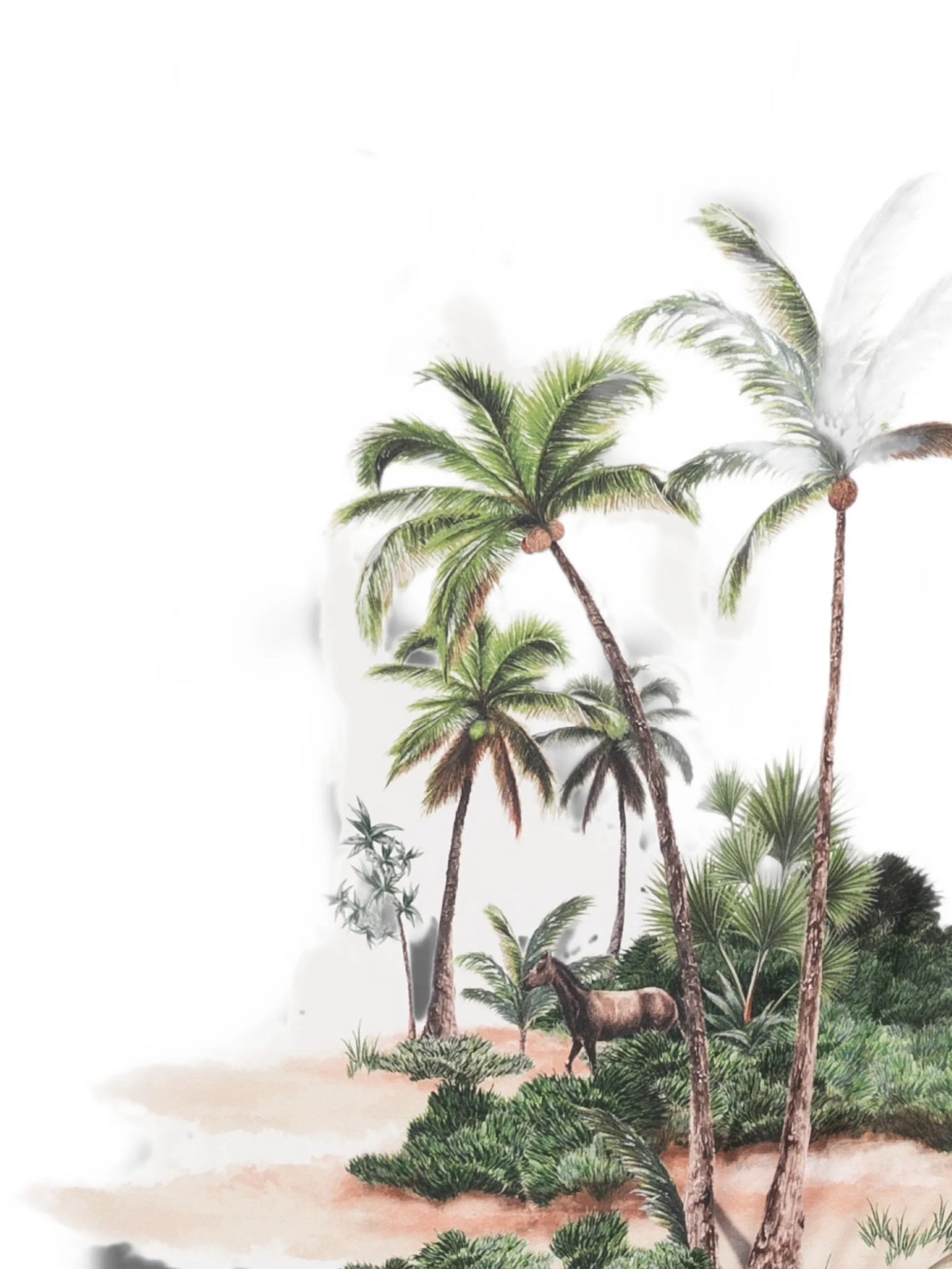Durazno Arena landscape-print swimsuit