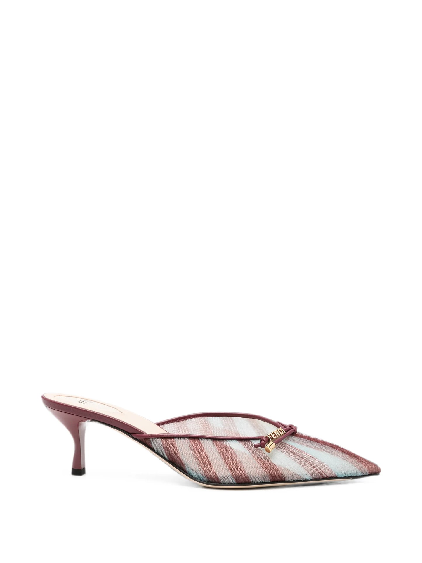 tulle striped mules