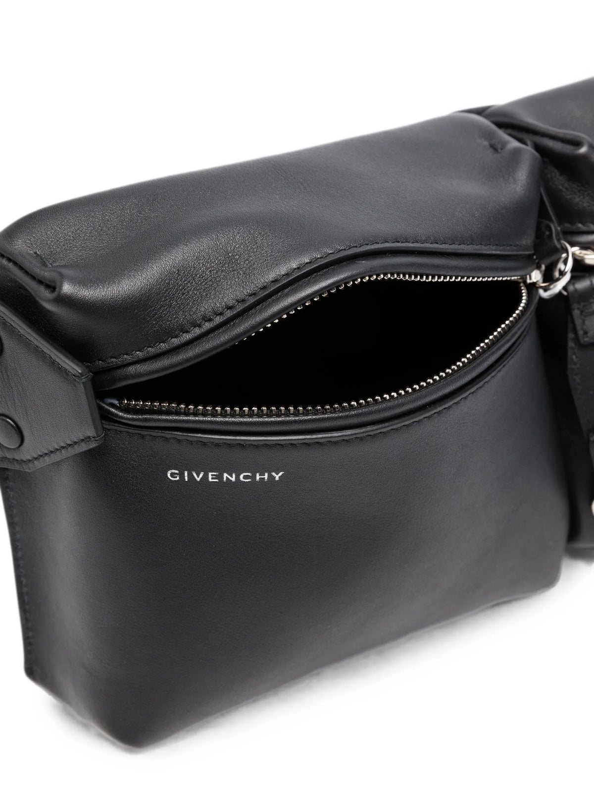 givenchy cargo belt bag in leather with studs