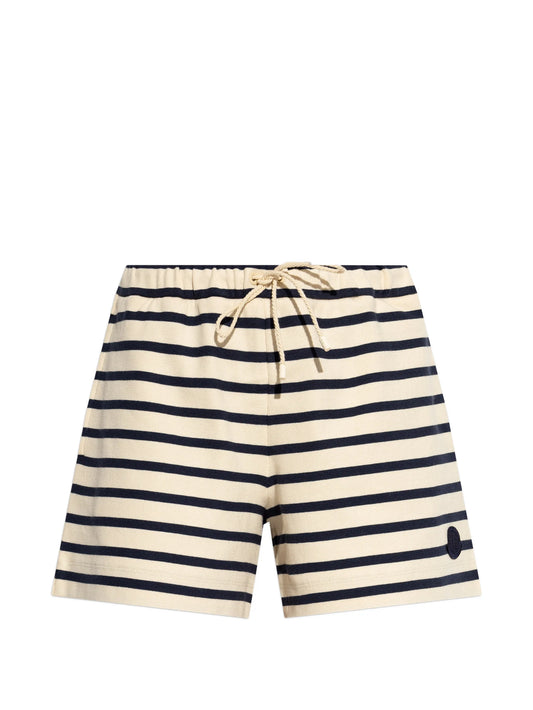 striped drawstring shorts