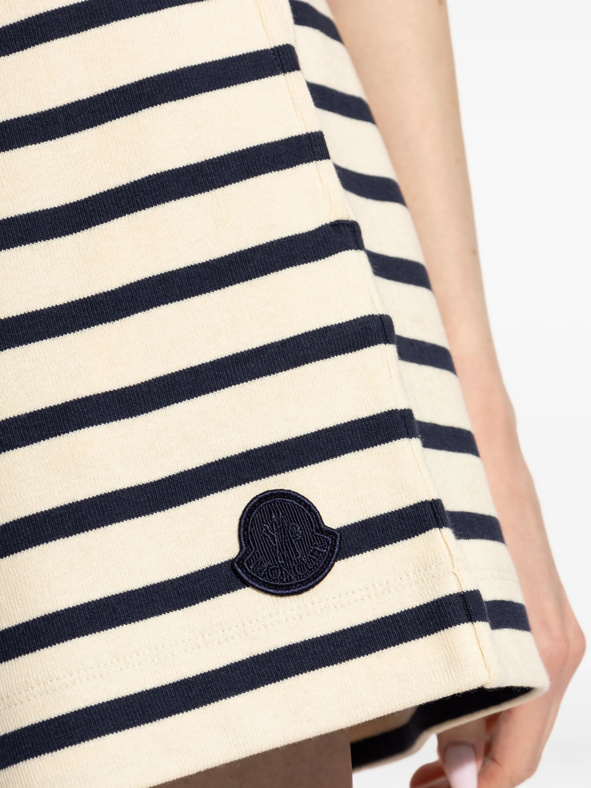 striped knitted shorts