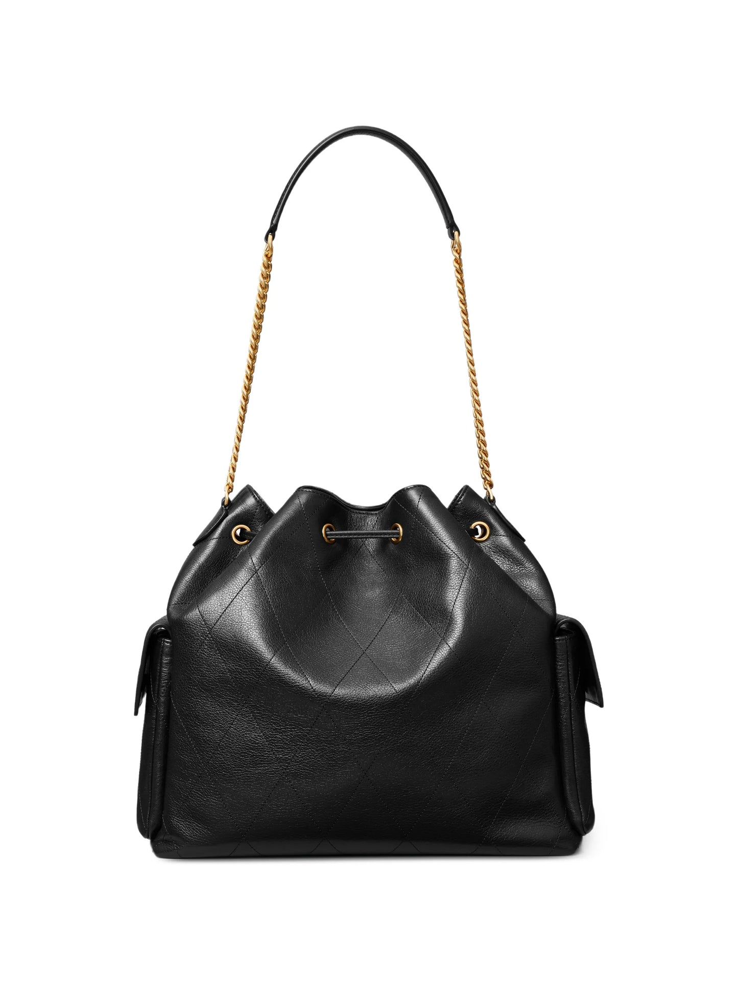 large Charlie quilted drawstring shoulder bag