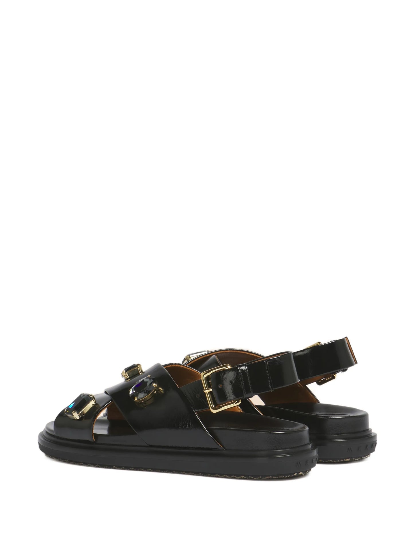crystal-embellished Fussbett sandals