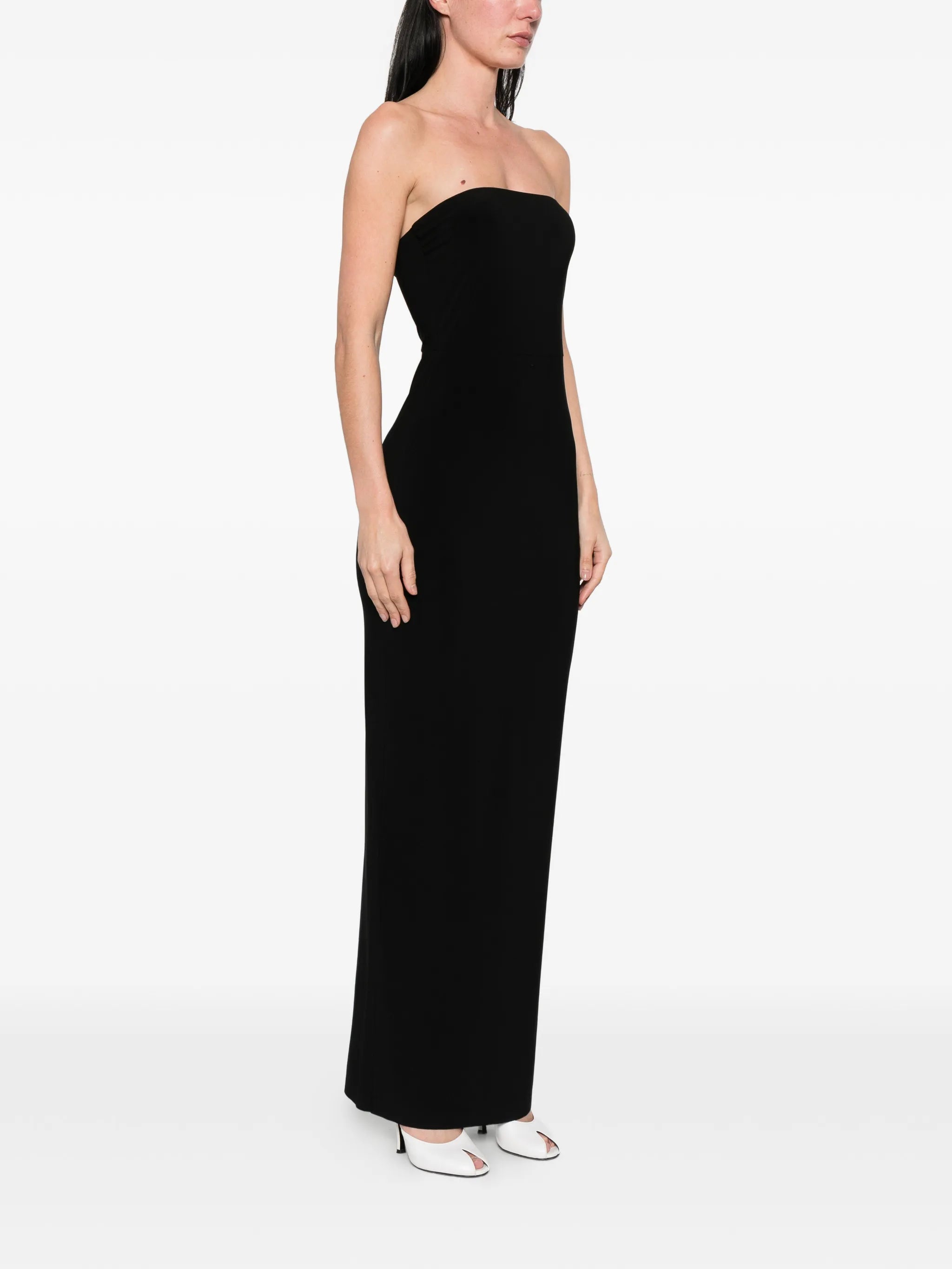 strapless long dress