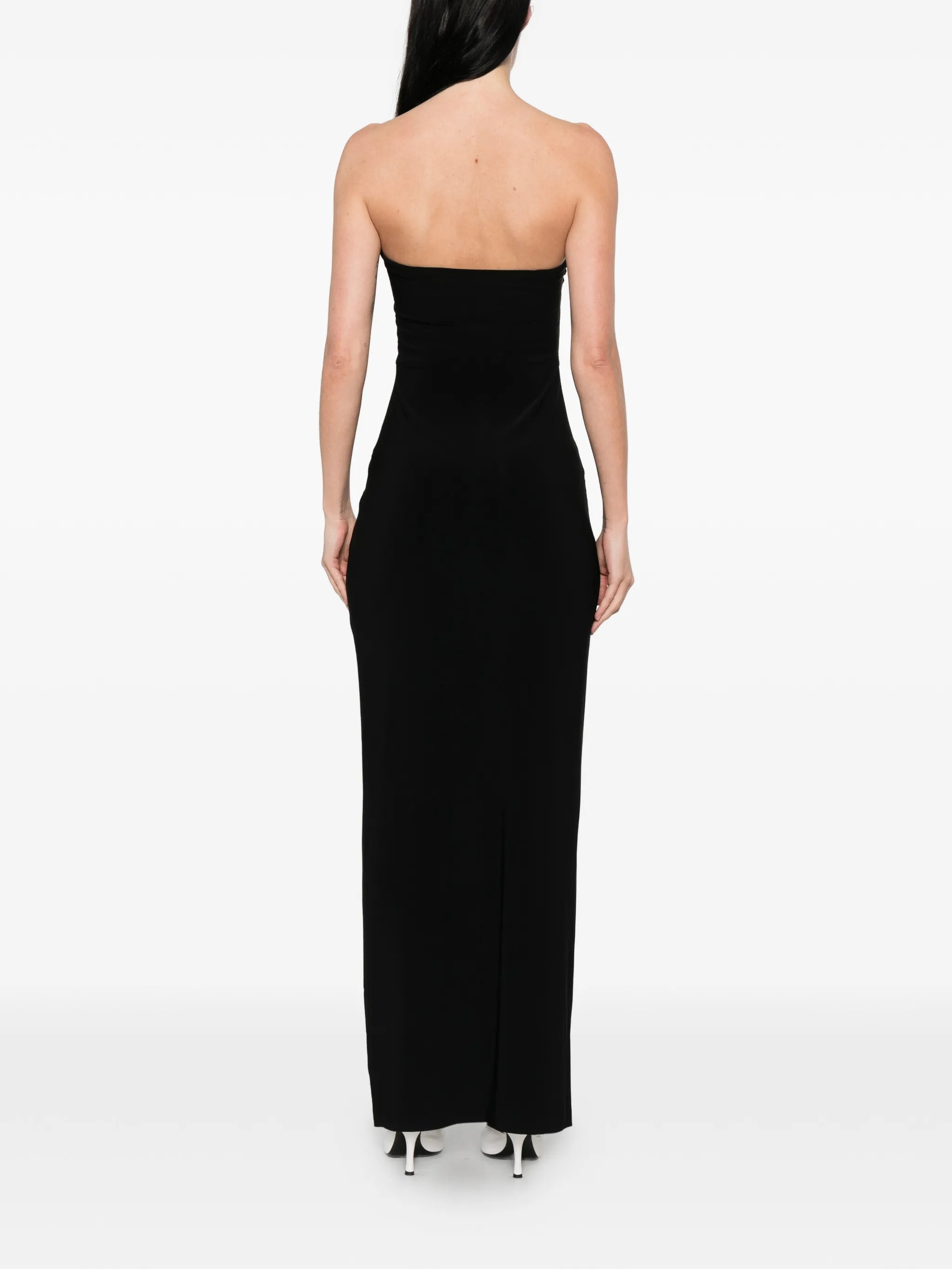 strapless long dress