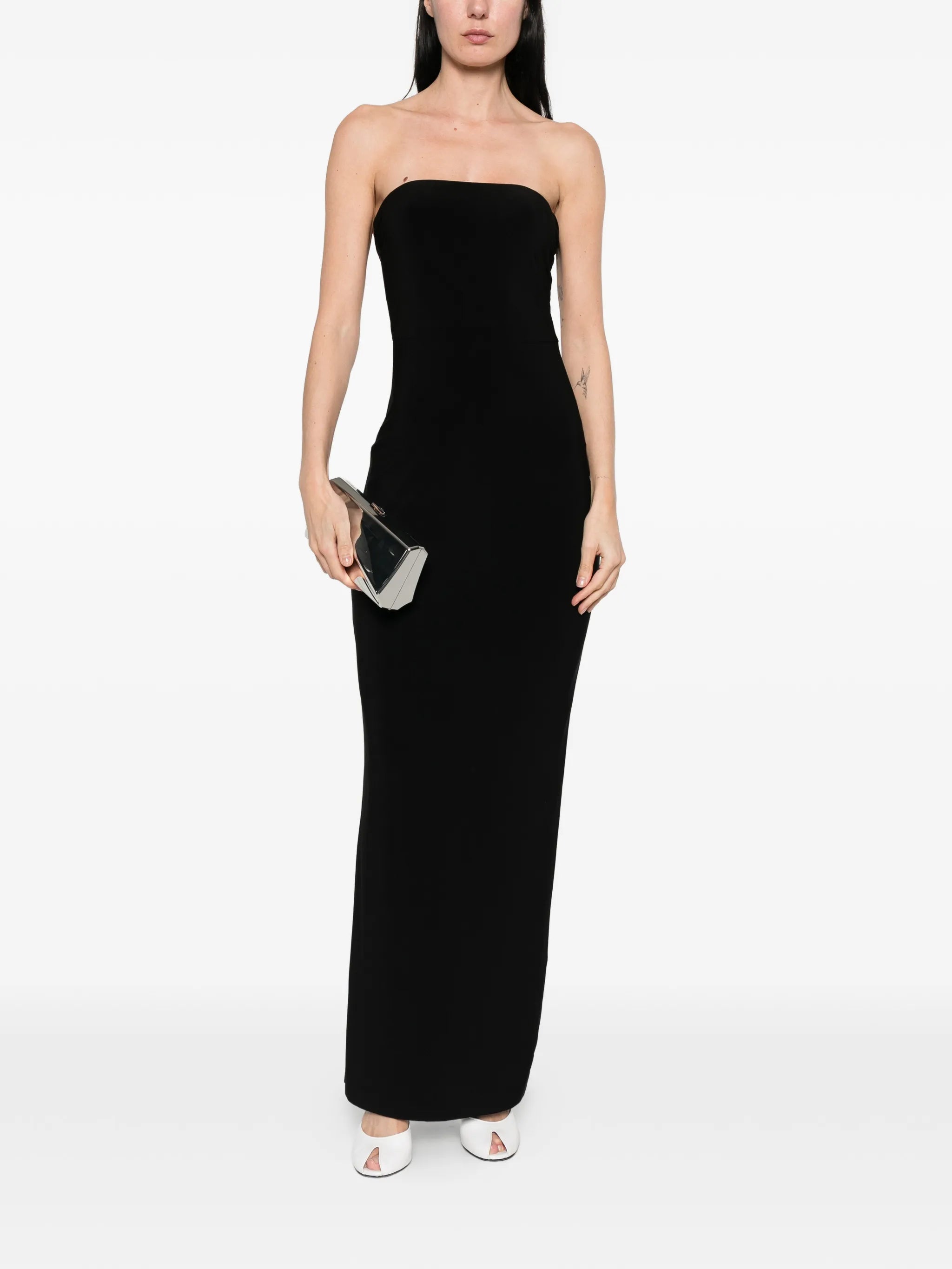 strapless long dress