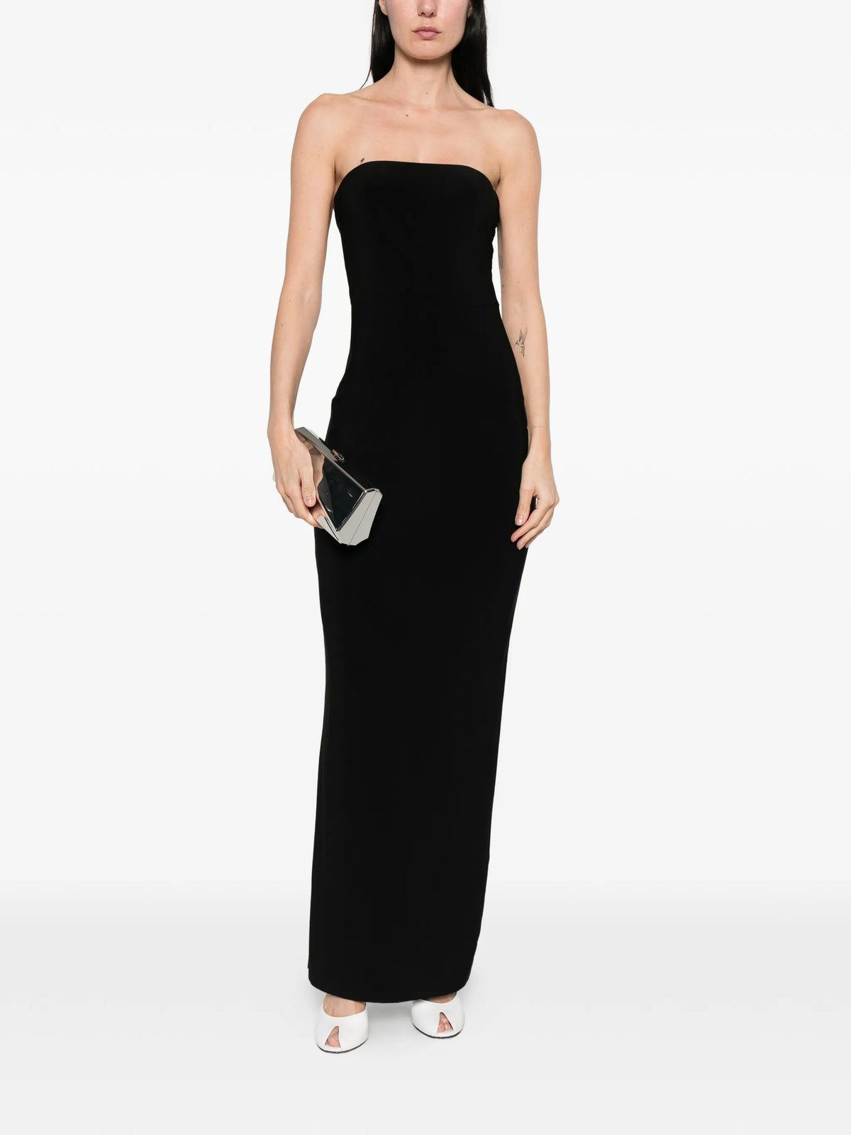 strapless long dress