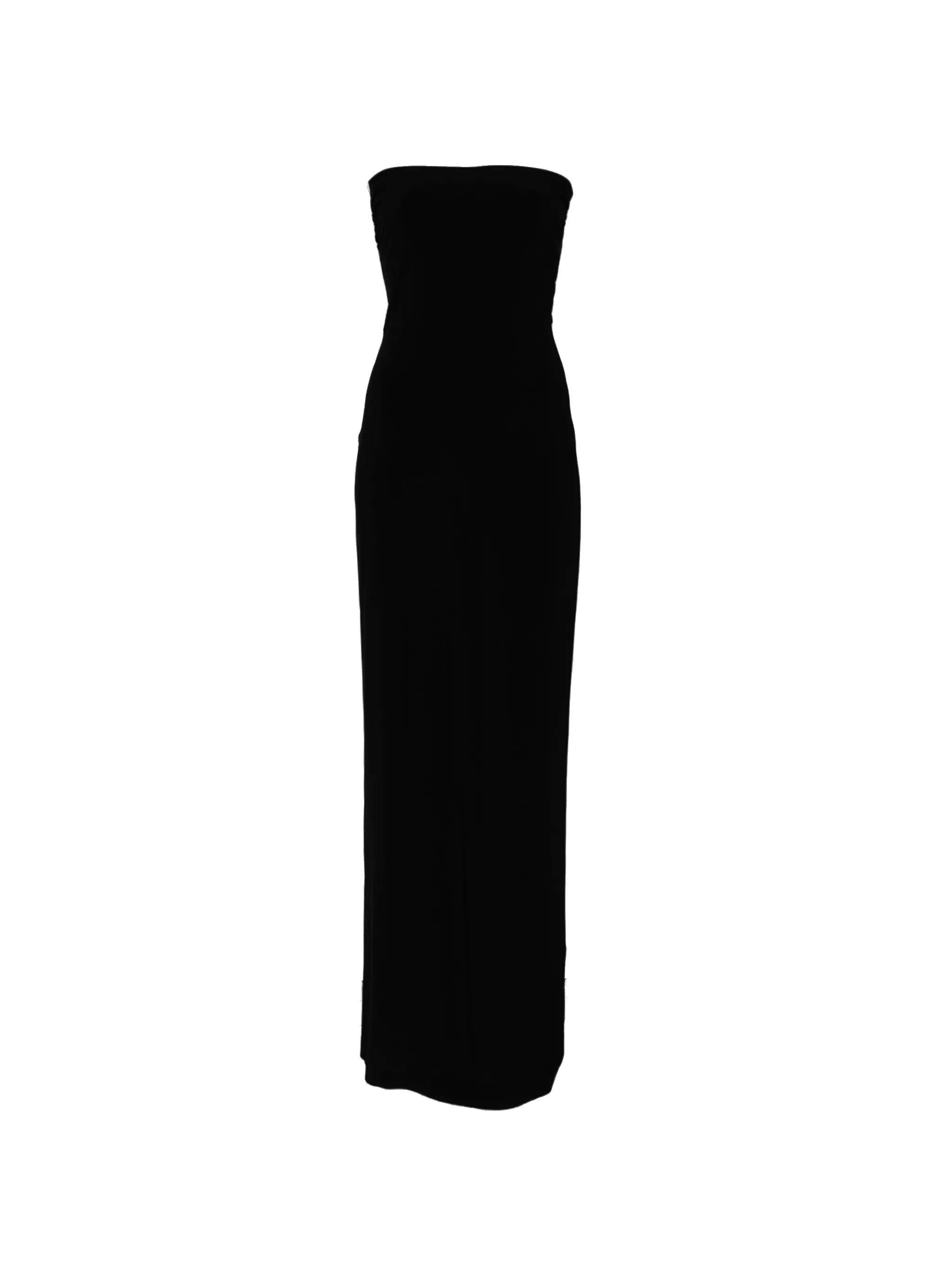 strapless long dress