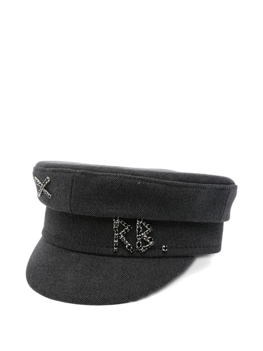 chain embellished hat