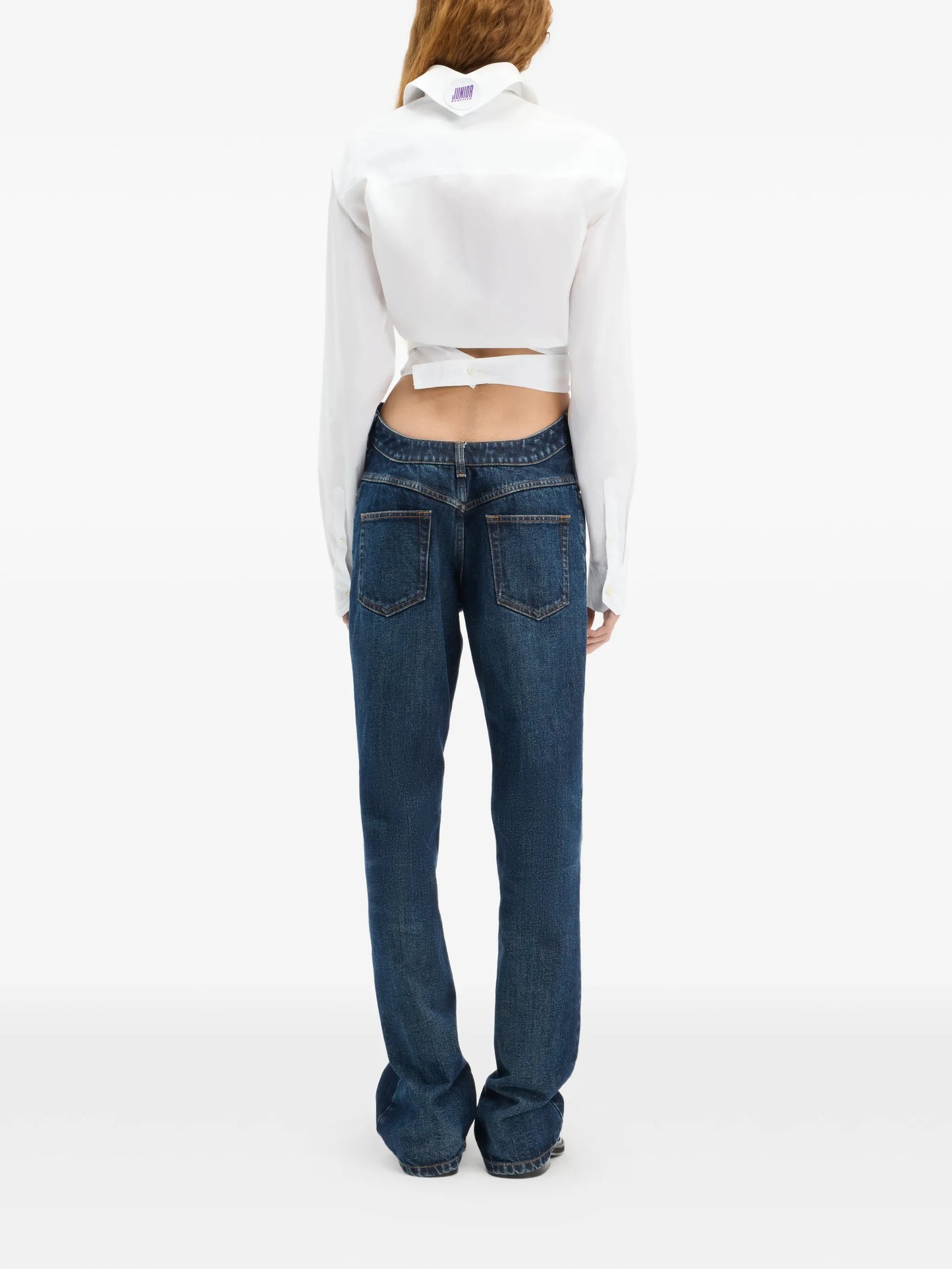 The Cropped Wrap cotton shirt