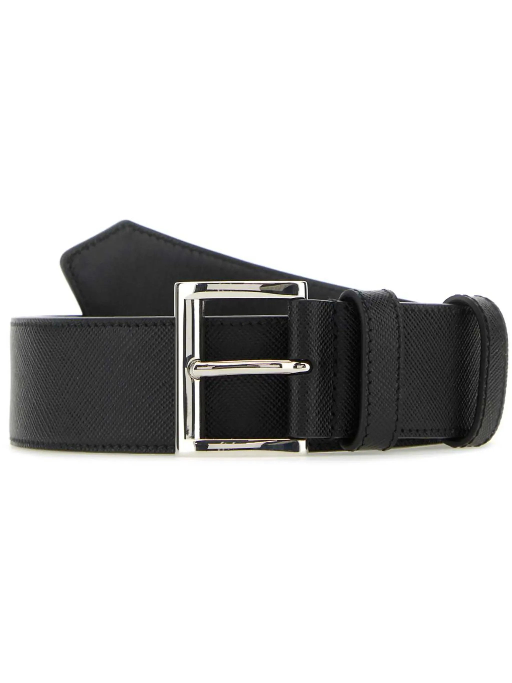 textured leather belt