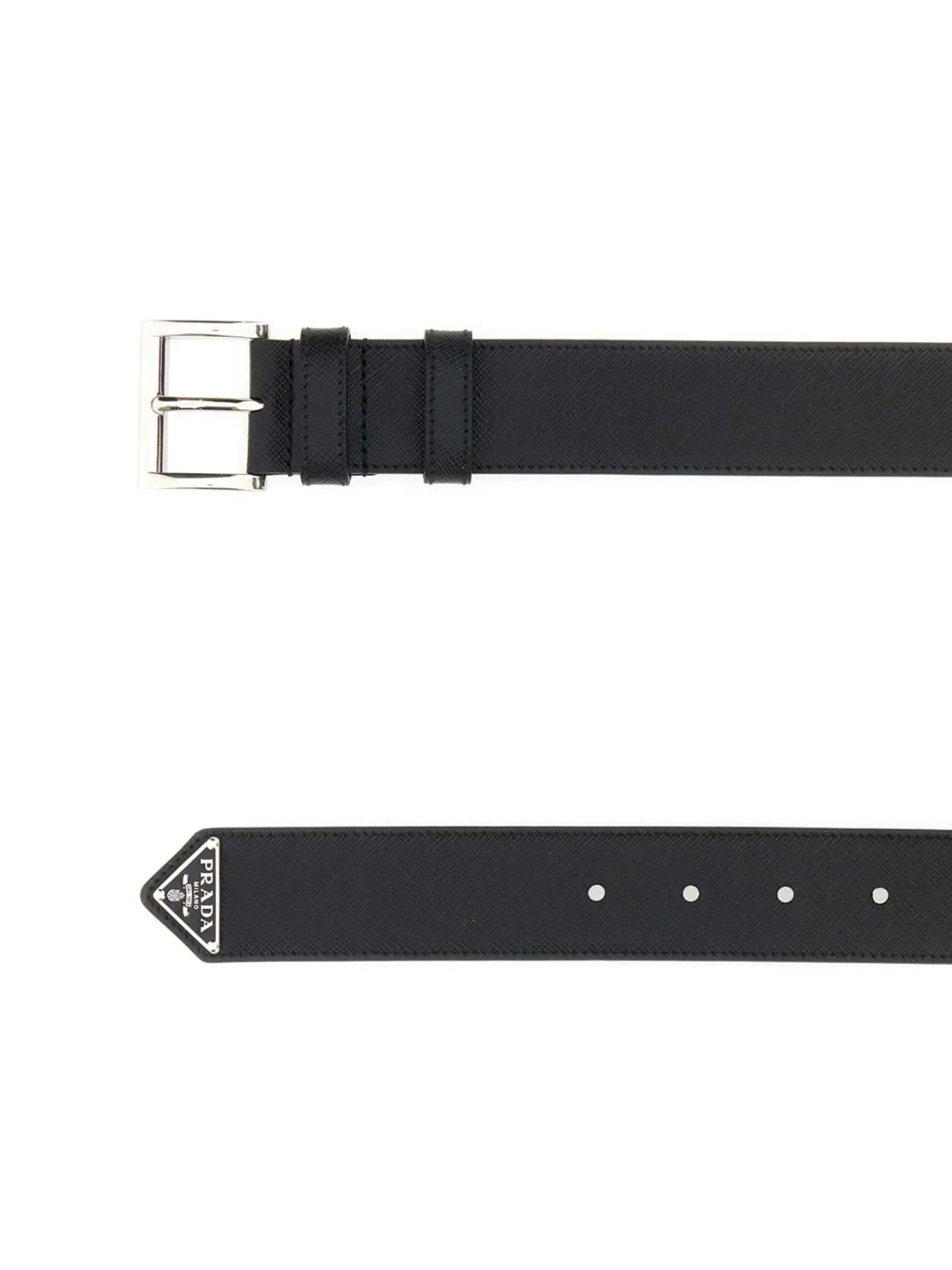 textured leather belt