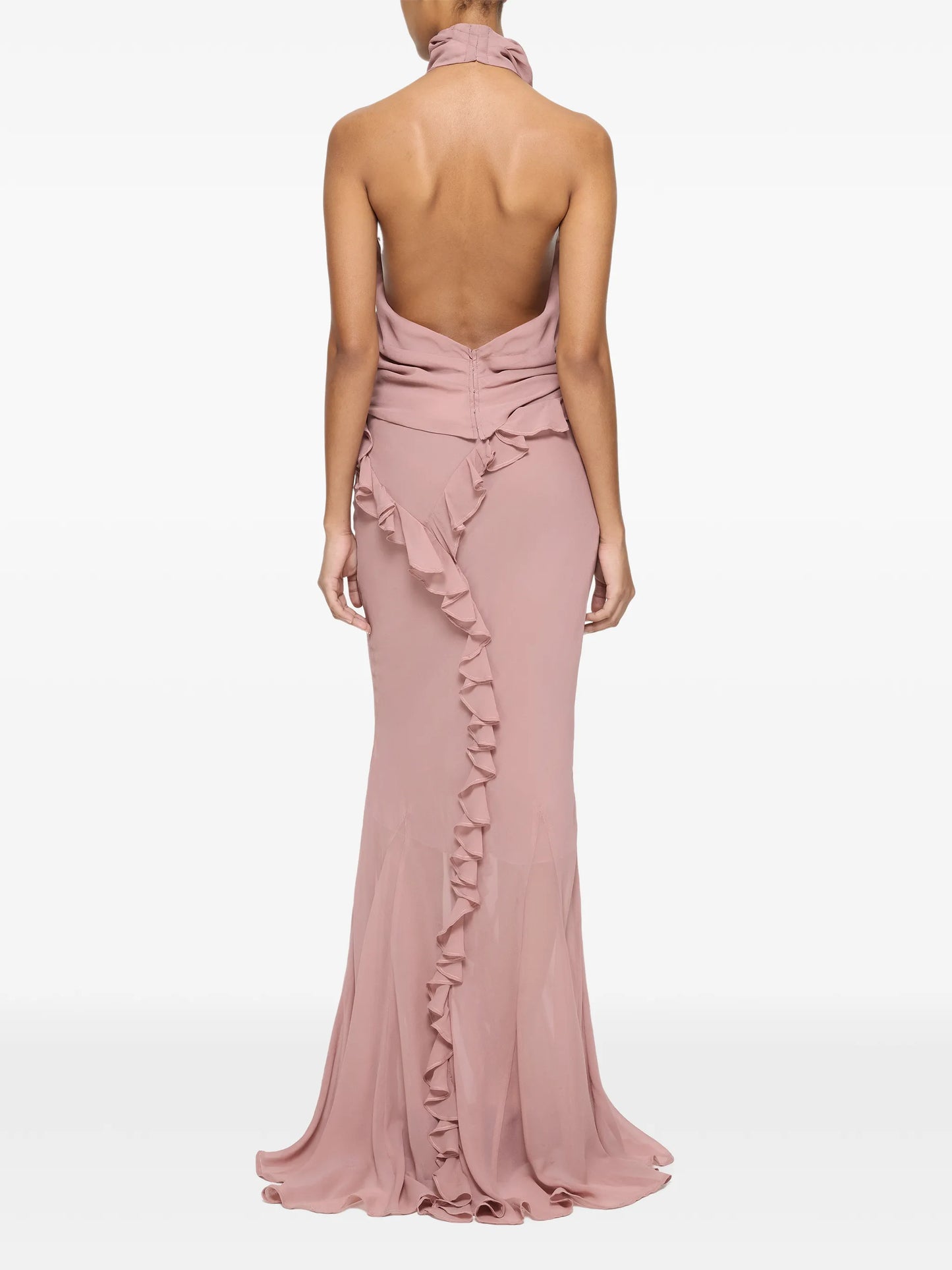 ruffled maxi skirt