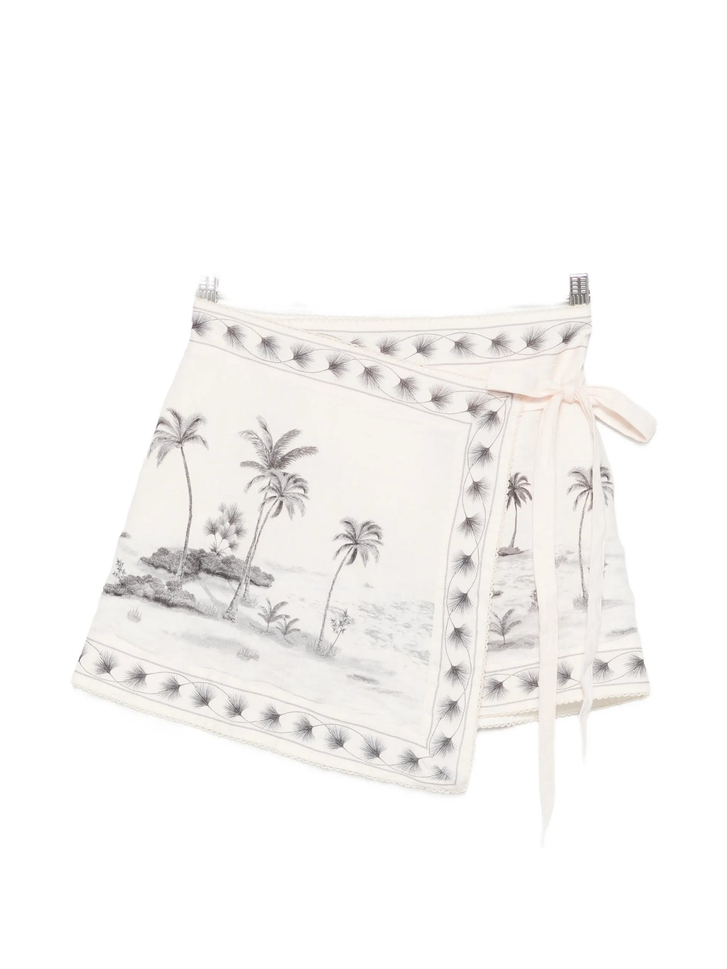 Luna graphic-print linen sarong