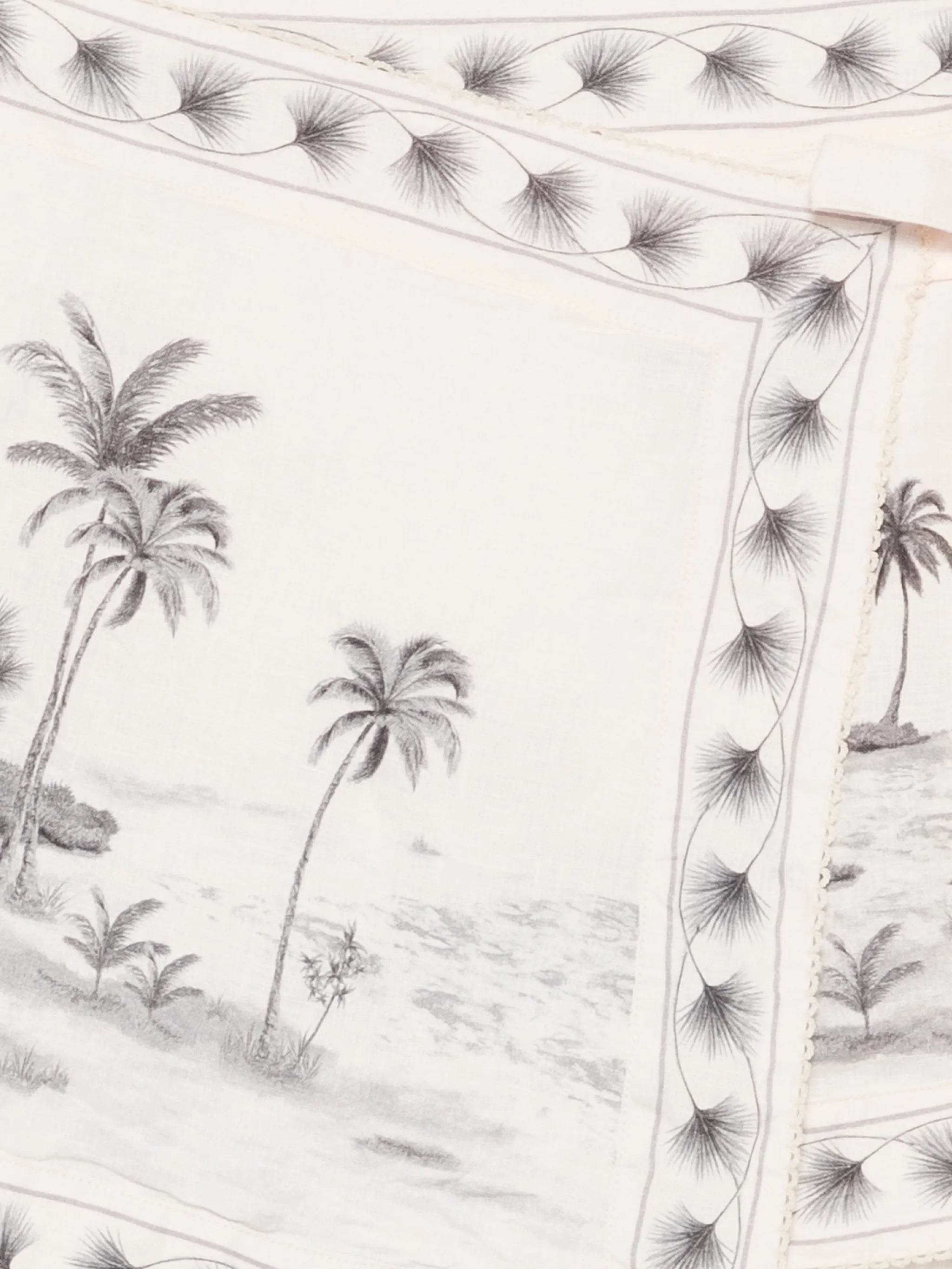 Luna graphic-print linen sarong