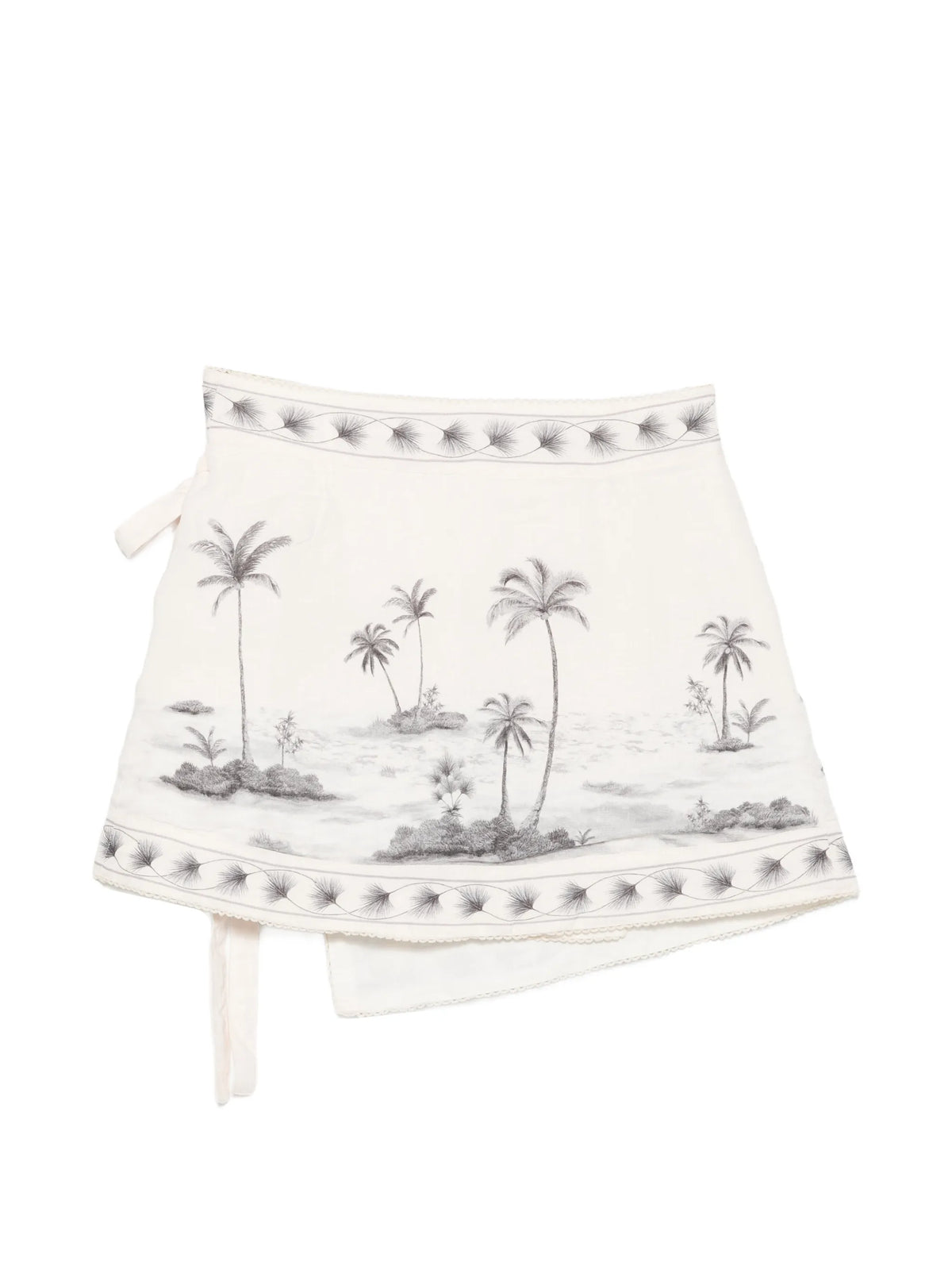 Luna graphic-print linen sarong