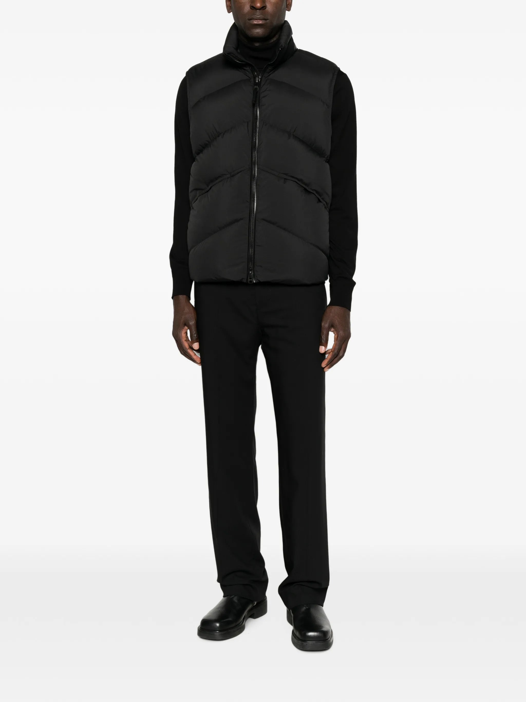 quilted padded gilet
