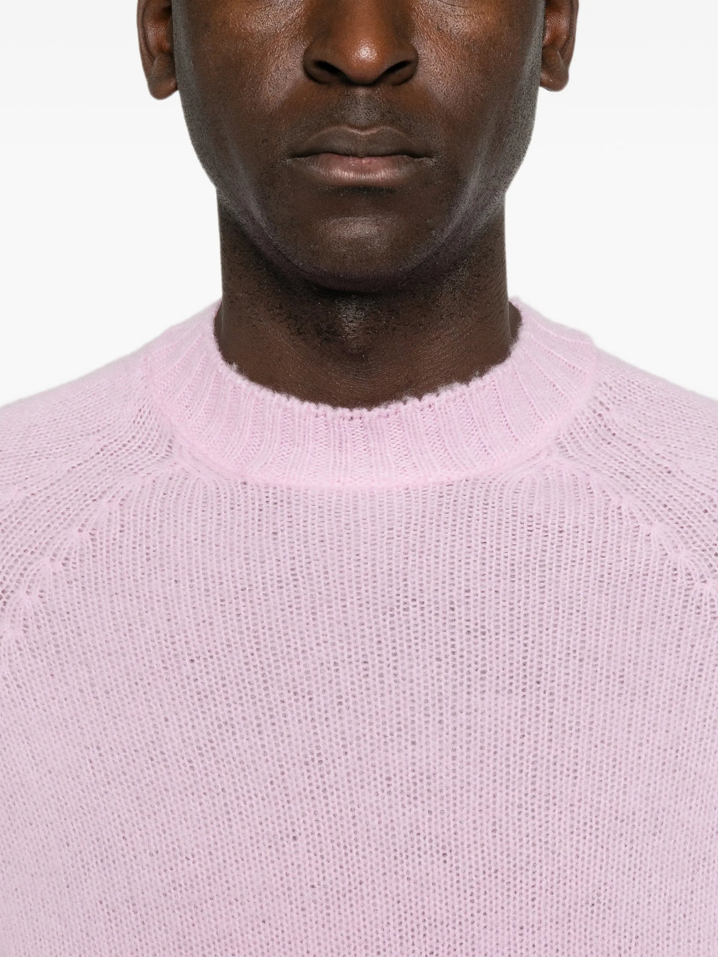 ribbed-trim long-sleeve sweater