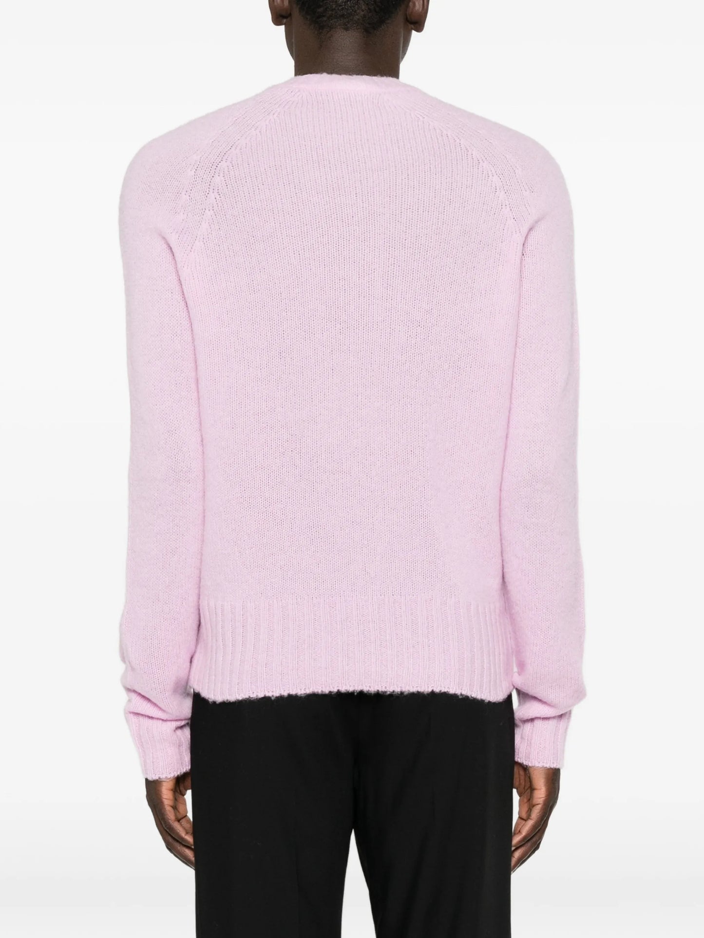 ribbed-trim long-sleeve sweater