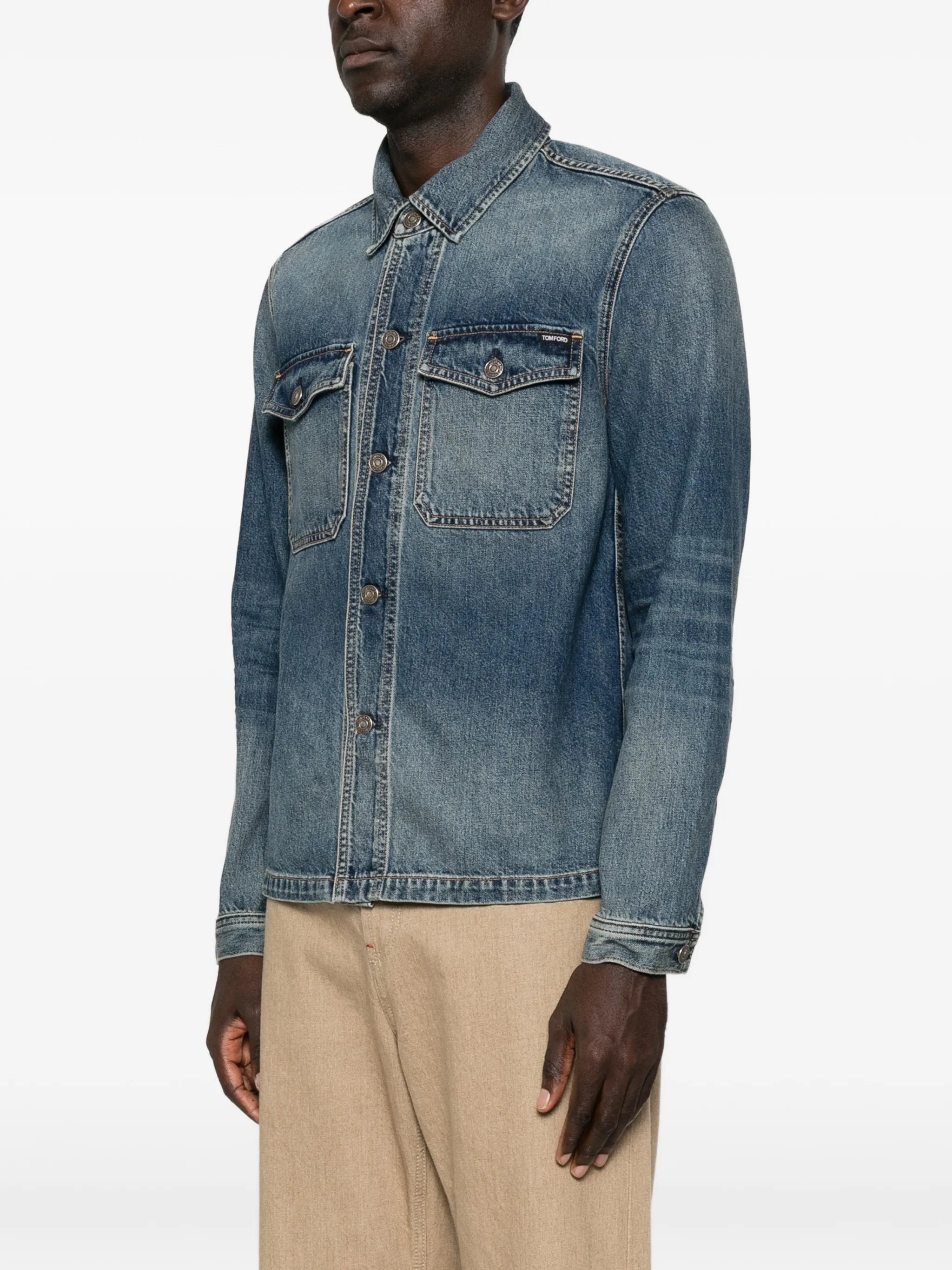 faded denim jacket