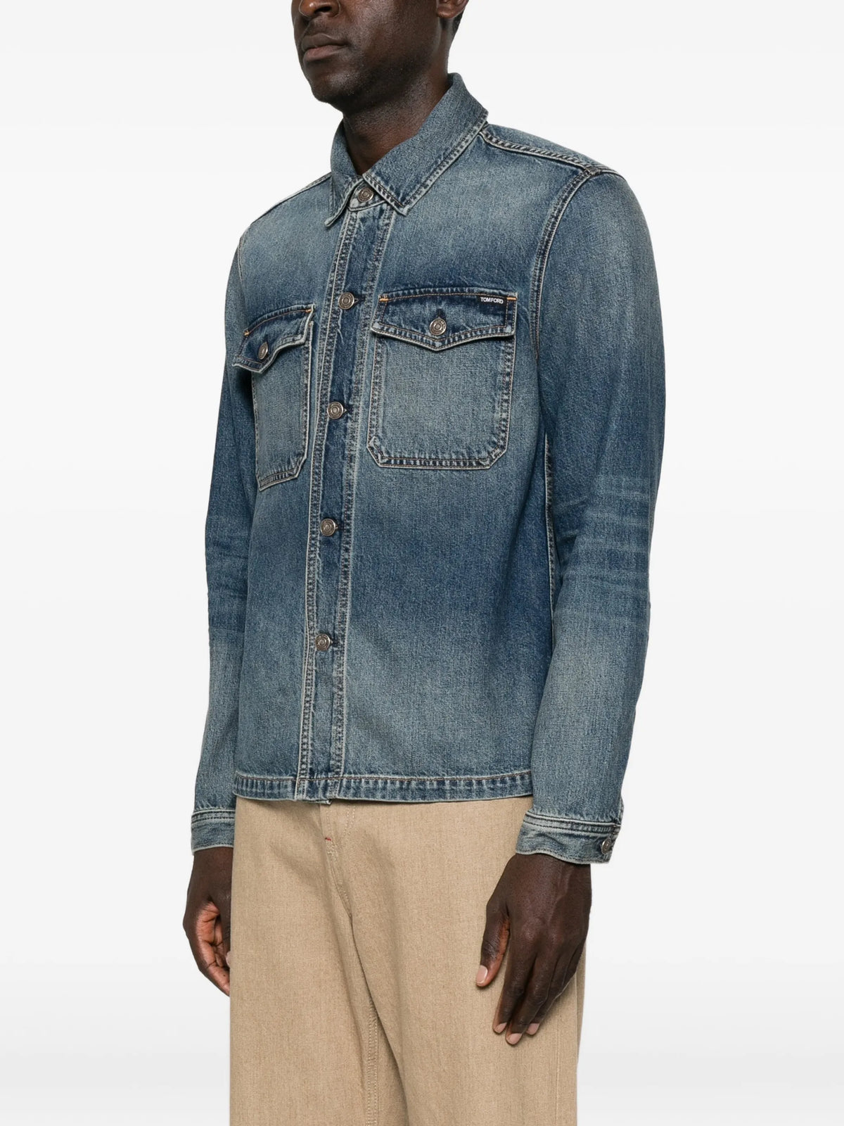 faded denim jacket